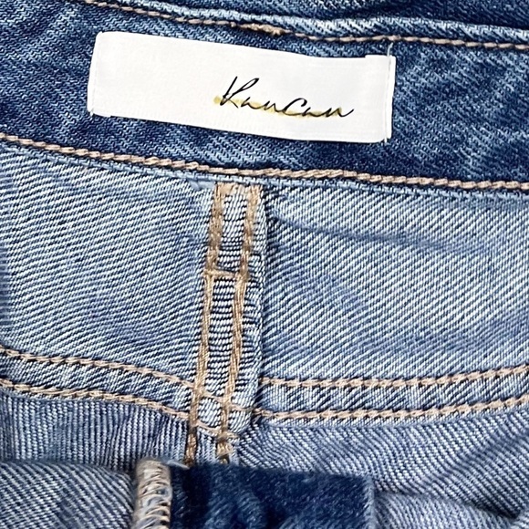 NWT KanCan Paperbag High Waisted Tie Belt Jean Shorts - Picture 7 of 10